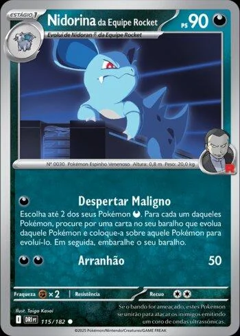 Nidorina da Equipe Rocket 115/182
