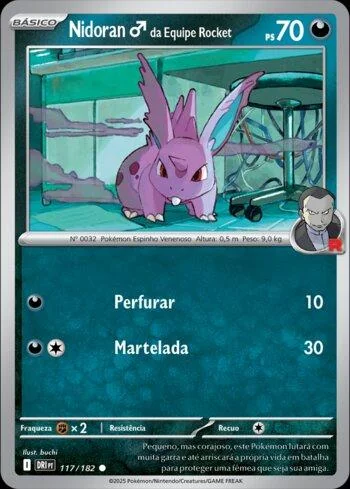 Nidoran Macho da Equipe Rocket 117/182