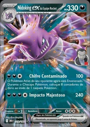 Nidoking ex da Equipe Rocket 119/182