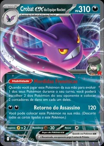 Crobat ex da Equipe Rocket 122/182