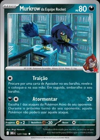 Murkrow da Equipe Rocket 127/182