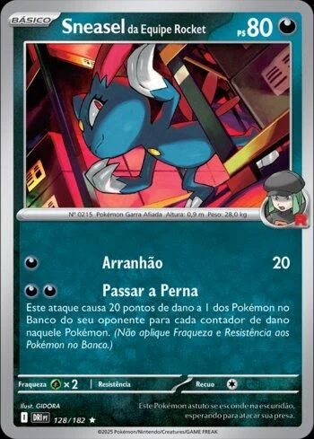 Sneasel da Equipe Rocket 128/182