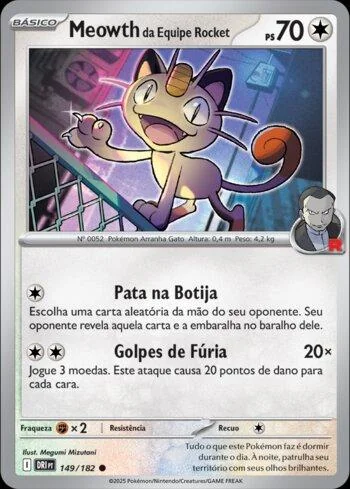 Meowth da Equipe Rocket 149/182
