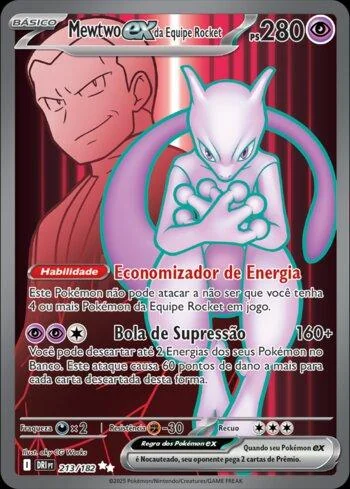 Mewtwo ex da Equipe Rocket 213/182
