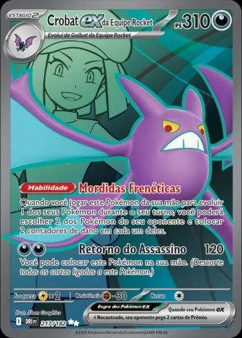 Crobat ex da Equipe Rocket 217/182