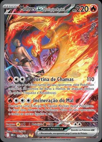 Moltres ex da Equipe Rocket 229/182