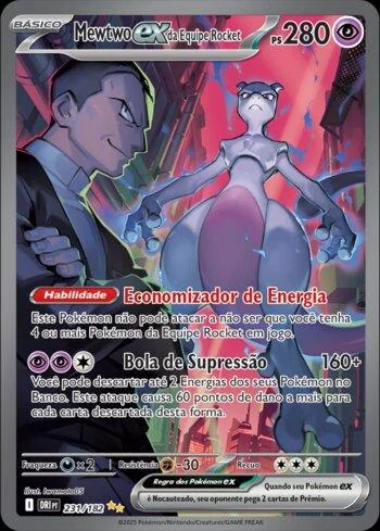Mewtwo ex da Equipe Rocket 231/182