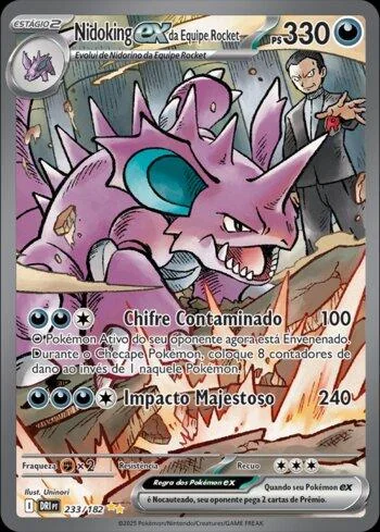 Nidoking ex da Equipe Rocket 233/182