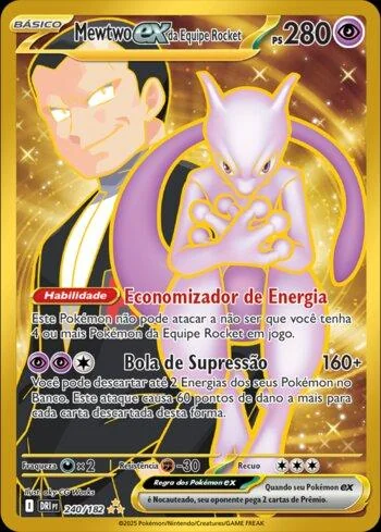 Mewtwo ex da Equipe Rocket 240/182