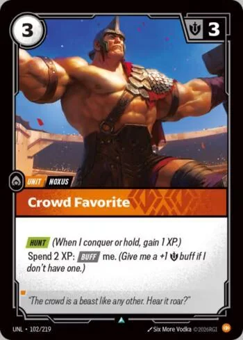 Crowd Favorite 102 de Riftbound Unleashed