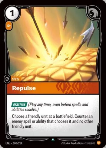 Repulse 106 de Riftbound Unleashed