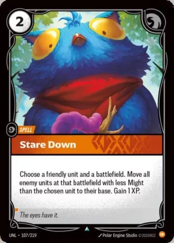 Stare Down 107 de Riftbound Unleashed