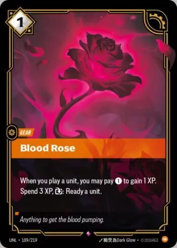 Blood Rose 109 de Riftbound Unleashed