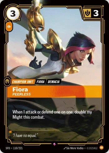 Fiora, Peerless 110 de Spiritforged