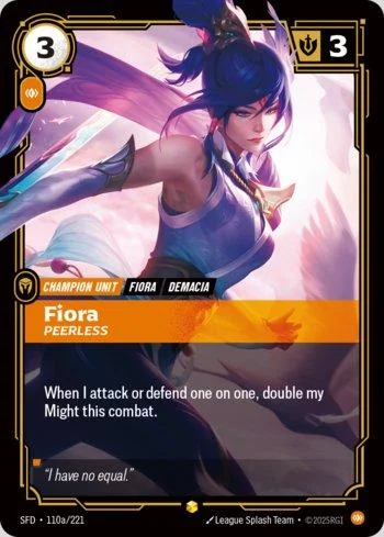Fiora, Peerless 110A de Spiritforged