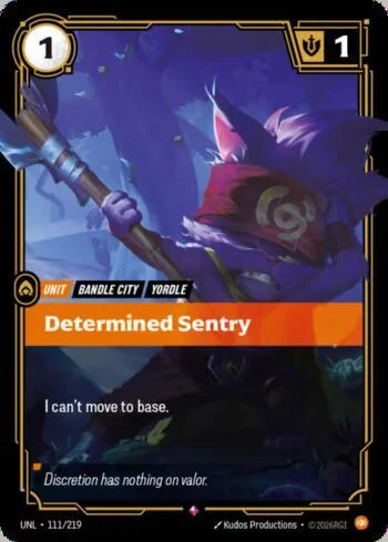 Determined Sentry 111 de Riftbound Unleashed