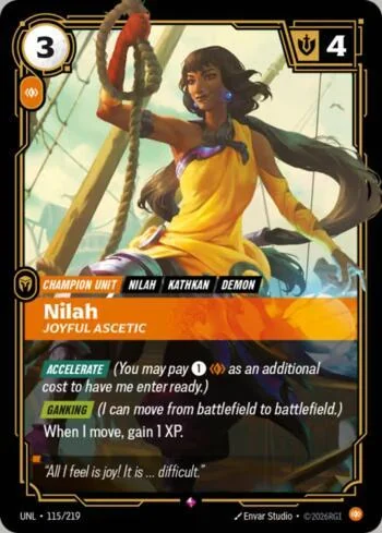 Nilah - Joyful Ascetic 115 de Riftbound Unleashed