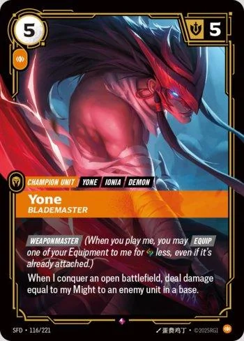 Yone, Blademaster 116 de Spiritforged
