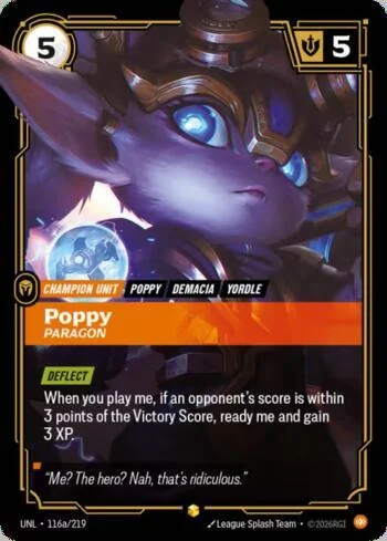 Poppy - Paragon 116A de Riftbound Unleashed