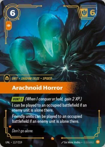 Arachnoid Horror 117 de Riftbound Unleashed