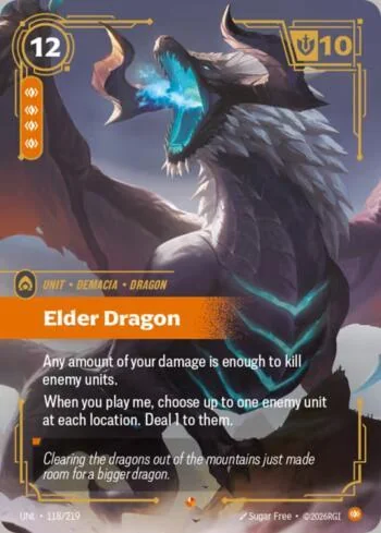 Elder Dragon 118 de Riftbound Unleashed