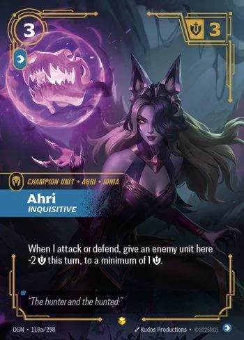 Ahri, Inquisitive 119A de Origins