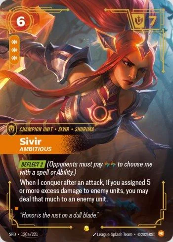 Sivir, Ambitious 120A de Spiritforged