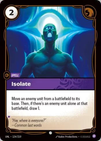 Isolate 124 de Riftbound Unleashed