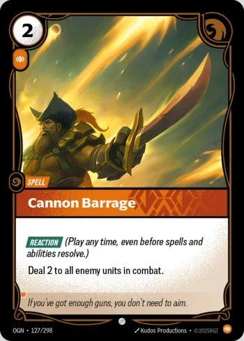 Cannon Barrage 127 de Origins