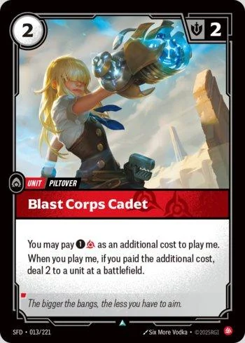 Blast Corps Cadet 13 de Spiritforged