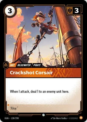 Crackshot Corsair 130 de Origins