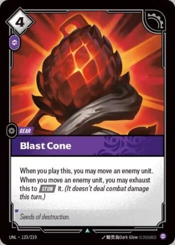 Blast Cone 133 de Riftbound Unleashed