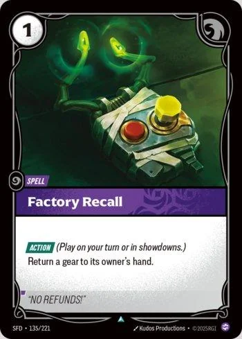 Factory Recall 135 de Spiritforged