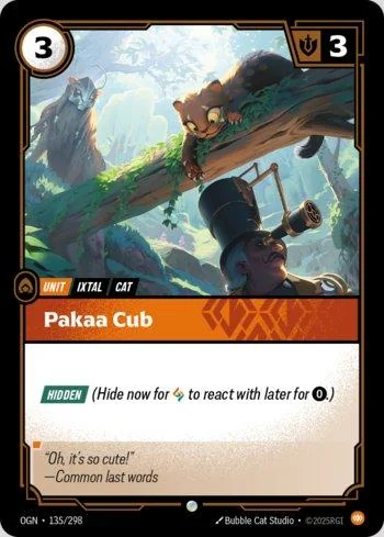 Pakaa Cub 135 de Origins
