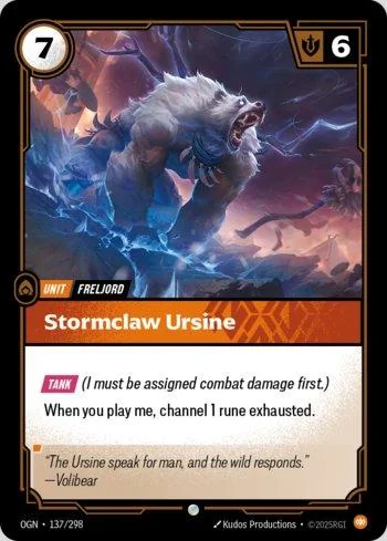 Stormclaw Ursine 137 de Origins