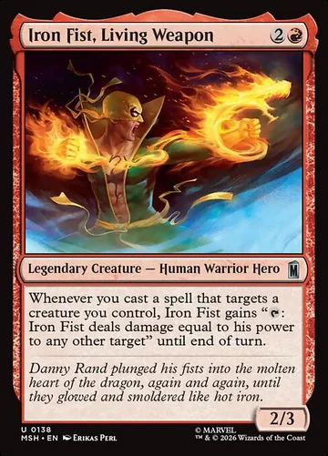 Iron Fist, Living Weapon de Marvel Super Heroes