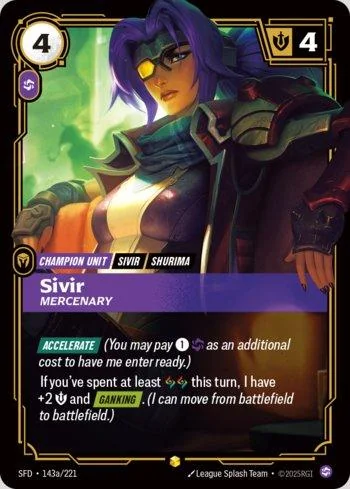 Sivir, Mercenary 143A de Spiritforged
