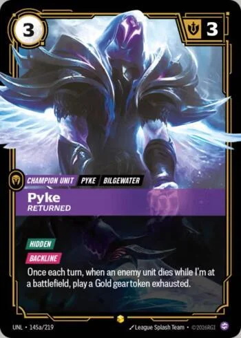 Pyke - Returned 145A de Riftbound Unleashed