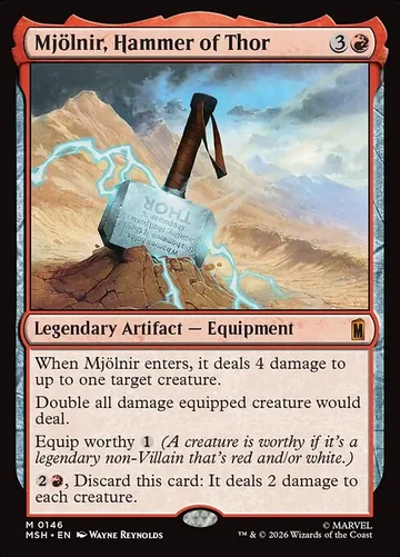 Mjölnir, Hammer of Thor de Marvel Super Heroes