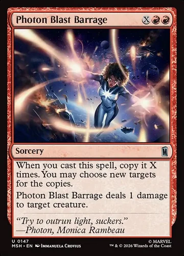 Photon Blast Barrage de Marvel Super Heroes