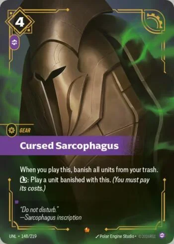 Cursed Sarcophagus 148 de Riftbound Unleashed