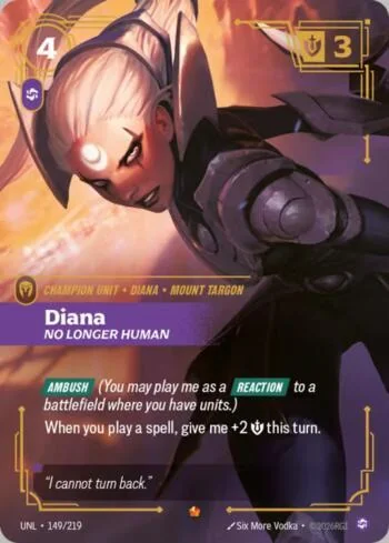 Diana - No Longer Human 149 de Riftbound Unleashed