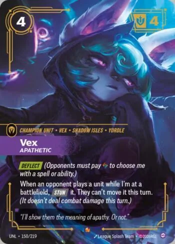 Vex - Apathetic 150 de Riftbound Unleashed