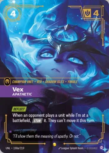 Vex - Apathetic 150A de Riftbound Unleashed