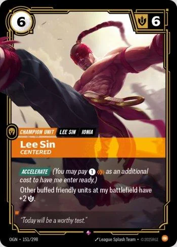 Lee Sin, Centered 151 de Origins
