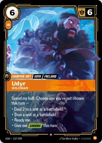 Udyr, Wildman 157 de Origins