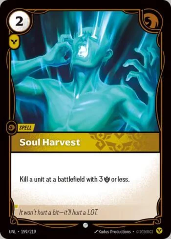 Soul Harvest 159 de Riftbound Unleashed