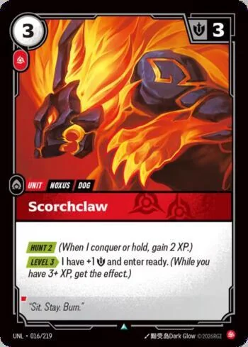 Scorchclaw 16 de Riftbound Unleashed