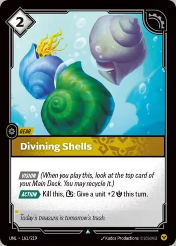 Divining Shells 161 de Riftbound Unleashed