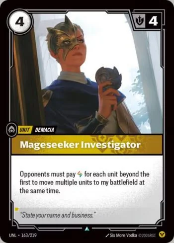 Mageseeker Investigator 163 de Riftbound Unleashed